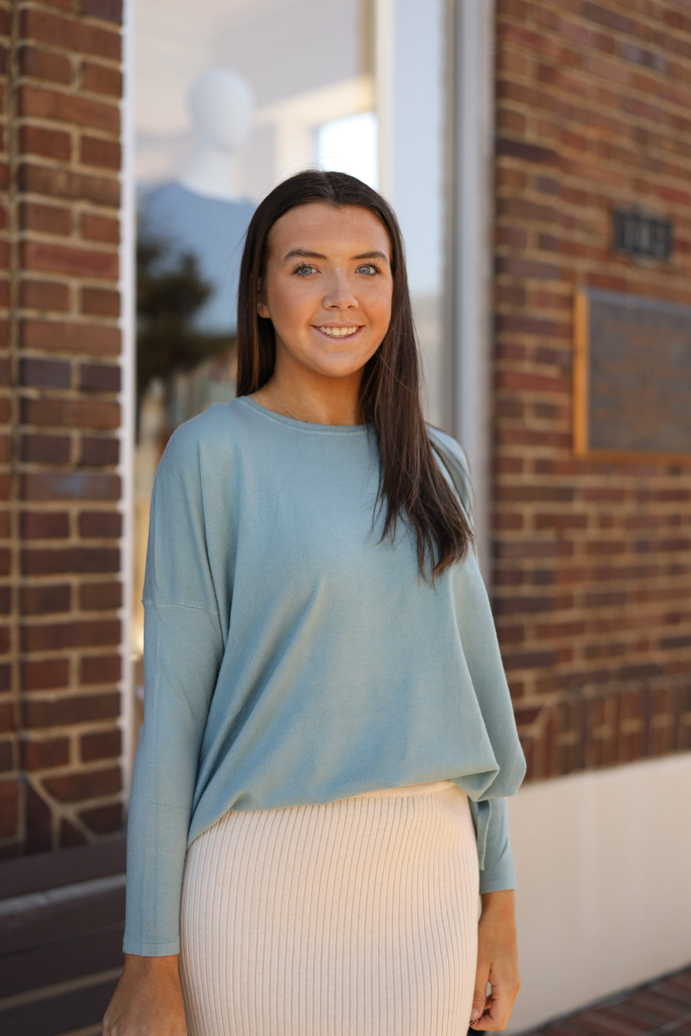 Ada Sweater - Light Teal