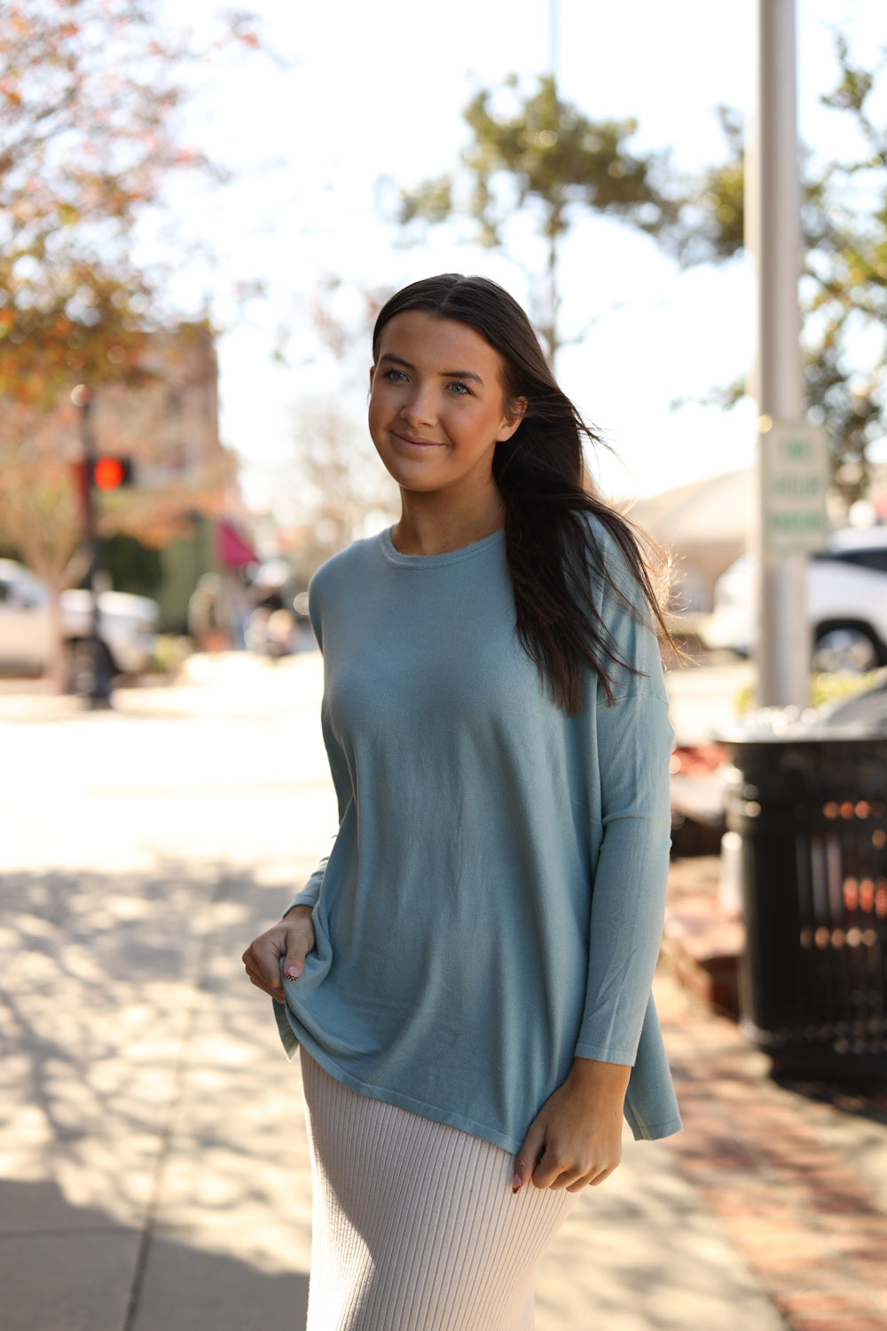 Ada Sweater - Light Teal