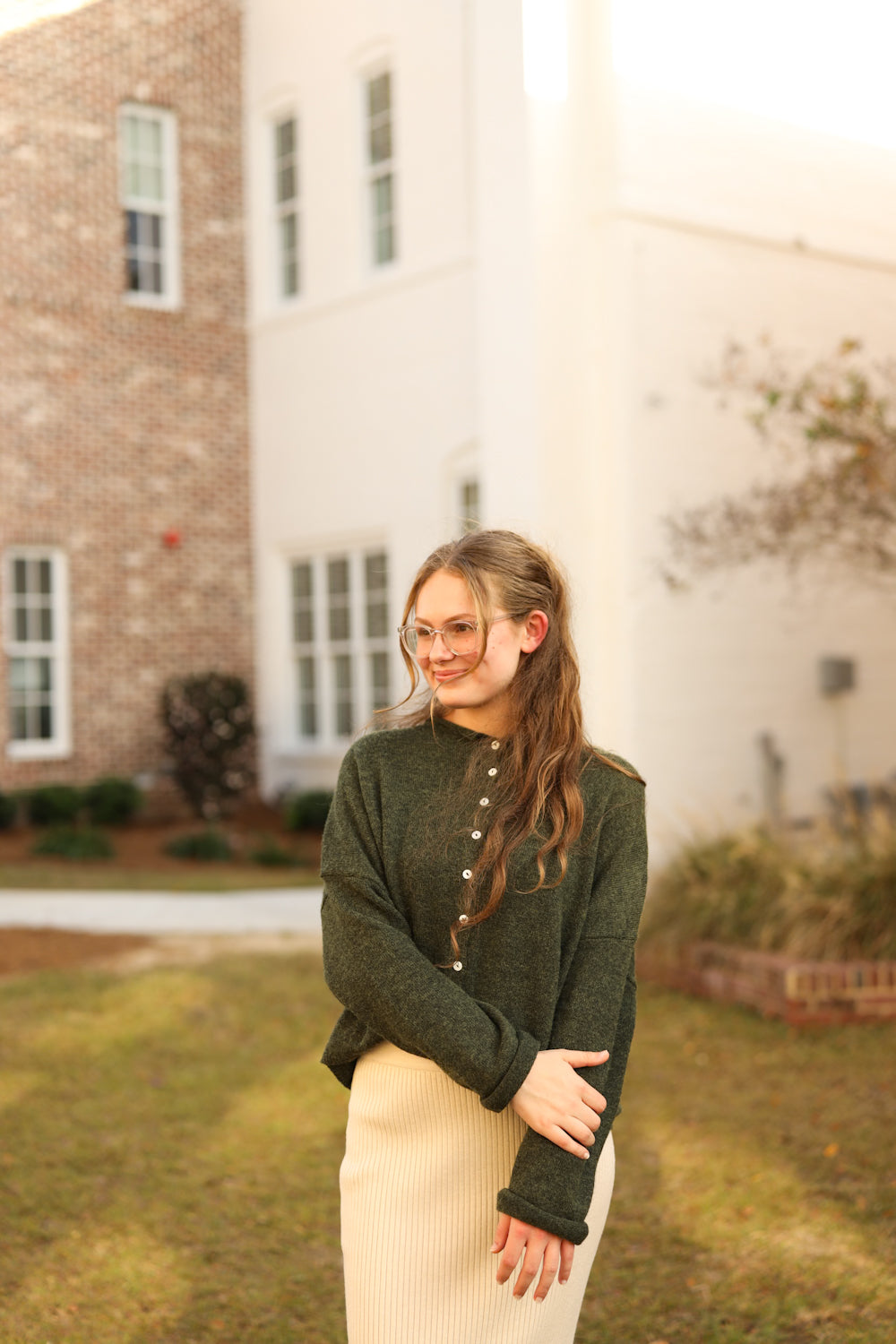 Kandi Cardigan - Hunter Green