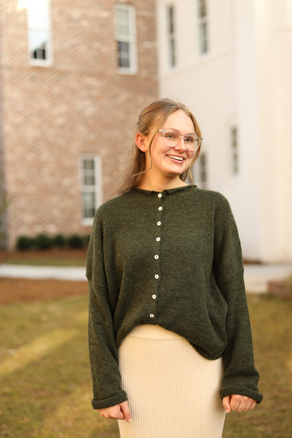 Kandi Cardigan - Hunter Green